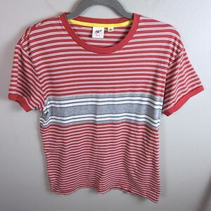 Uniqlo x Michael Bastian Red Striped Shirt Size Medium Mens